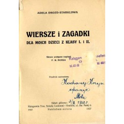 Wiersze i zagadki dla moich dzieci z klasy 1 i 2