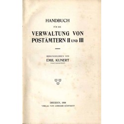 Handbuch für die Verwaltung von Postämtern II und III