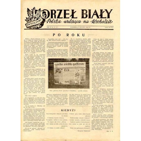 Orzeł Biały. Polska walcząca na Wschodzie. R.2 (1942). Nr 33 (37) (6 grudnia 1942) / [Numer poświęcony Afryce]