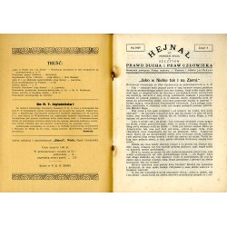 Hejnał nad Morzem Życia ze Szczytów Prawd Ducha i Praw Człowieka. Miesięcznik poświęcony wiedzy duchowej. (1929). Z. 5 (Maj 1929