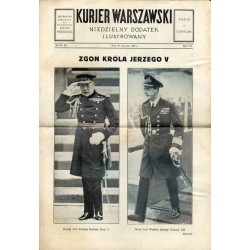 Kurjer Warszawski. Niedzielny dodatek ilustrowany. R.116 (1936). Nr 25 (26 stycznia 1936) / Jerzy V, Edward VIII