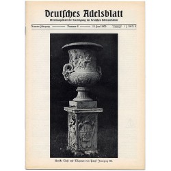 Deutsches Adelsblatt. 9. Jahrgang (1970). Nr 6 (15 VI 1970) [Antike Vase mit Wappen von Papst Innozenz IX]