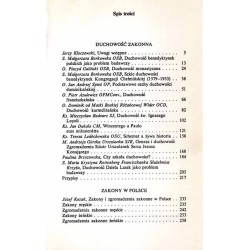 Duchowość zakonna. Zakony w Polsce. Katalog