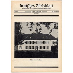 Deutsches Adelsblatt. 4. Jahrgang (1965). Nr 7 (15 VII 1965) [Schloß Altdorf in Baden]