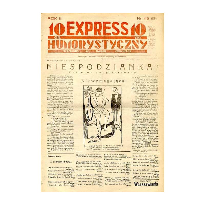 Express Humorystyczny. R.3 (1932). Nr 45 (115) / Seliman Sardonikos: Wampir