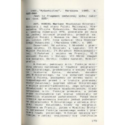 Wydawnictwa historyczne drugiego obiegu w Polsce. Materiały do bibliografii adnotowanej za lata 1980-1987