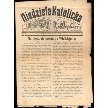 Niedziela Katolicka. R.4 (24 V 1936) nr 21