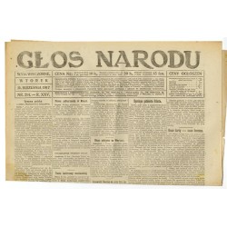 Głos Narodu. R.25 (1917). Nr 214 (11 września 1917). Wydanie wieczorne
