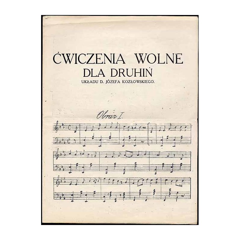 Ćwiczenia wolne dla druhiń układu d. Józefa Kozłowskiego