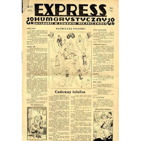 Express Humorystyczny. R.7 (1936). Nr 14 (293) / Marian Dąbrowski (Emden): Szukam kochanki. Powieść obyczajowo-satyryczna