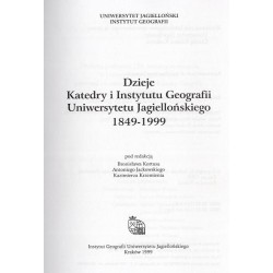 Geografia w Uniwersytecie Jagiellońskim 1849-1999. 3tomy