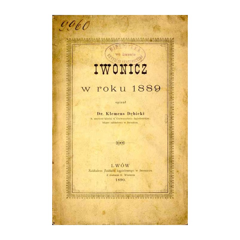 Iwonicz w roku 1889