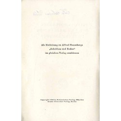 Alfred Rosenberg und der Mythus des 20. Jahrhunderts