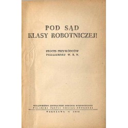 Pod Sąd Klasy Robotniczej! Procesy przywódców podziemnej W.R.N