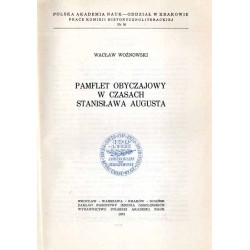 Pamflet obyczajowy w czasach Stanisława Augusta