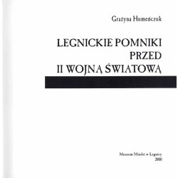 Legnickie pomniki przed II wojną światową
