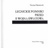 Legnickie pomniki przed II wojną światową
