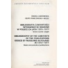 Bibliografia zawartości wydawnictw muzeów w Polsce za lata 1973-1977. Druki zwarte i ciągłe. Bibliography of the contents of the