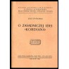 O zasadniczej idei "Kordiana"