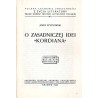 O zasadniczej idei "Kordiana"