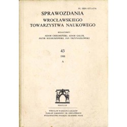 Sprawozdania Wrocławskiego Towarzystwa Naukowego. [Seria] A. Nr 43 (1988) / Agnieszka Durejko: Historia cmentarzyska wojskowego