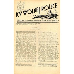 Ku Wolnej Polsce. Tygodnik Wojska Polskiego na Środkowym Wschodzie. Codzienny biuletyn informacyjny. 1942. Nr 34-A (12 marca 194