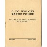 O co walczy naród polski. Deklaracja Rady Jedności Narodowej [z dnia 15 marca 1944]