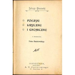 Poezye liryczne i gnomiczne