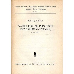 Narrator w powieści przedromantycznej (1776-1831)