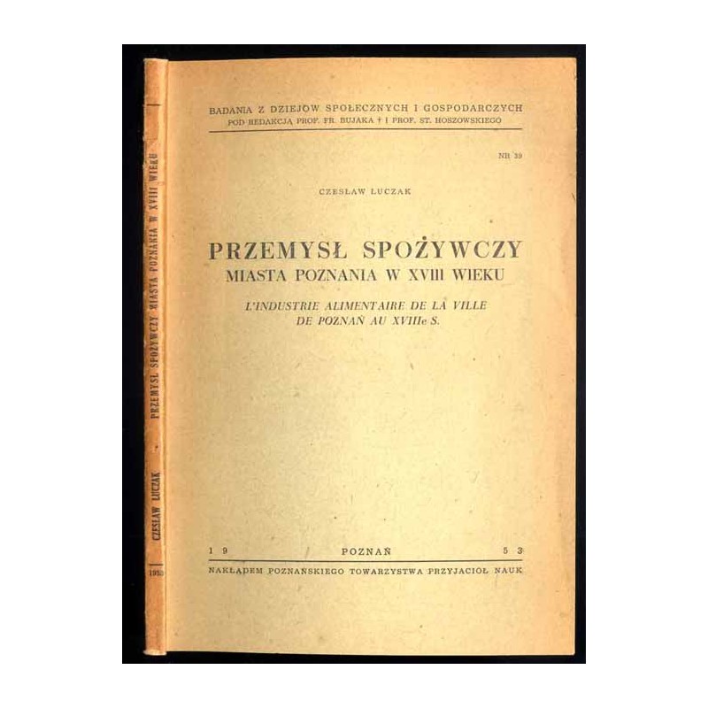 Przemysł spożywczy miasta Poznania w XVIII wieku