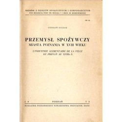 Przemysł spożywczy miasta Poznania w XVIII wieku