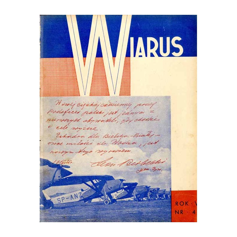 Wiarus. Organ Korpusu Podoficerów Zawodowych Wojska Lądowego, Marynarki Wojennej i Korpusu Ochrony Pogranicza. R.6 (1935). Nr 47
