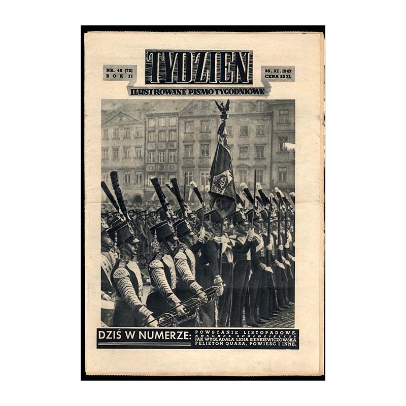 Tydzień. Ilustrowane pismo tygodniowe. R.2 (1947). Nr 48 (72) (30 listopada 1947)
