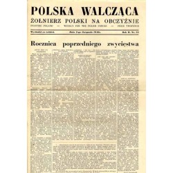 Polska Walcząca - Żołnierz Polski na Obczyźnie. Fighting Poland. Weekly for the Polish Forces. R.2 (1940). Nr 34 (2 listopada 19