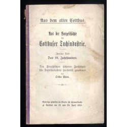 Aus der Vorgeschichte der Cottbuser Tuchindustrie. 2.Theil: Das 19. Jahrundert