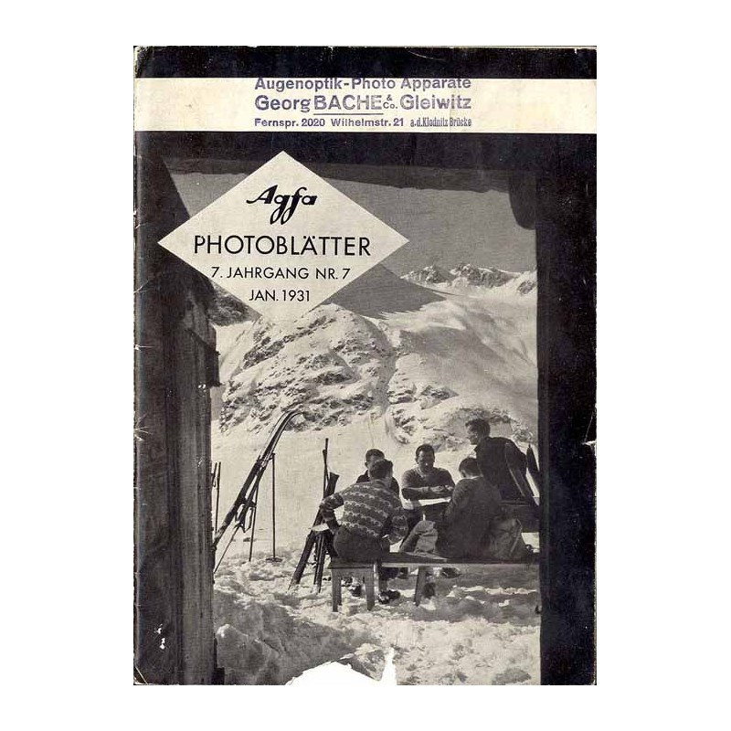 Agfa Photoblätter. R. 37 (1931). Nr 7 (Januar 1931)