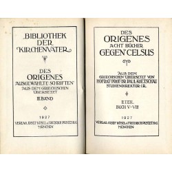 Bibliothek der Kirchenväter. Eine Auswahl Patristischer Werke in deutscher übersetzung. Reihe 1. B. 53: Origenes: Ausgewählte Sc
