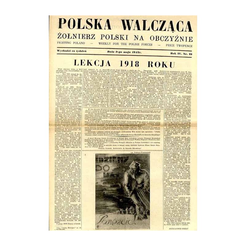 Polska Walcząca - Żołnierz polski na obczyźnie. Fighting Poland. Weekly for the Polish Forces. R.4 (1942). Nr 19 (9 maja 1942) /