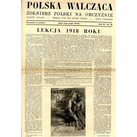 Polska Walcząca - Żołnierz polski na obczyźnie. Fighting Poland. Weekly for the Polish Forces. R.4 (1942). Nr 19 (9 maja 1942) /