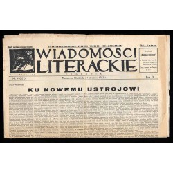 Wiadomości Literackie. Tygodnik. R.9 (1932). Nr 4 (421) (24 stycznia 1932)
