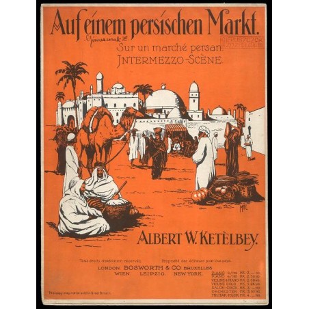 Auf einem persischen Markt. Sur un marché persan. Intermezzo-Scène