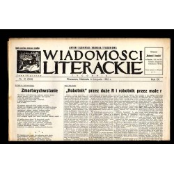 Wiadomości Literackie. Tygodnik. R.9 (1932). Nr 47 (464) (6 listopada 1932)
