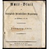 Amts-Blatt der Königlich Preußischen Regierung zu Frankfurt a. d. O. Jahrgang 1831