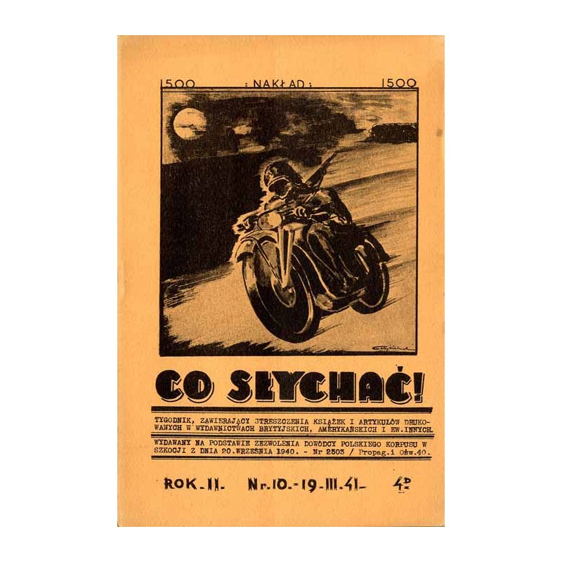 Co Słychać! Tygodnik zawierający streszczenia aktualnych książek i artykułów drukowanych w wydawnictwach brytyjskich, amerykańsk