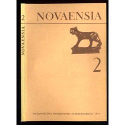 Novensia [Novaensia]. Badania ekspedycji archeologicznej Uniwersytetu Warszawskiego w Novae. Studia i materiały. [T.2 (1991)]