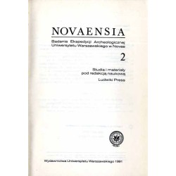 Novensia [Novaensia]. Badania ekspedycji archeologicznej Uniwersytetu Warszawskiego w Novae. Studia i materiały. [T.2 (1991)]