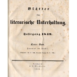 Blätter für literarische Unterhaltung. Jahrgang 1849. B.1. Nr 79 (2.04.) - 182 (31.07.1849)