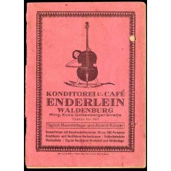 Zur Erinnerung an die schönen Stunden bei Sang, Bier und Wein im Café Enderlein