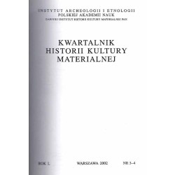 Kwartalnik Historii Kultury Materialnej. R.50 (2002). Nr 3-4