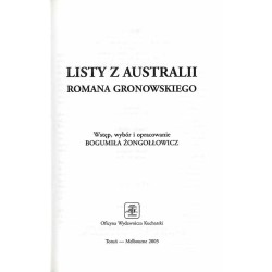 Listy z Australii Romana Gronowskiego